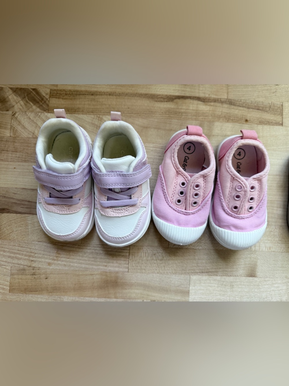 Toddler Girl Sneakers and Sandals - Carters and Cat & Jack - Size 4 - Picture 2 of 4